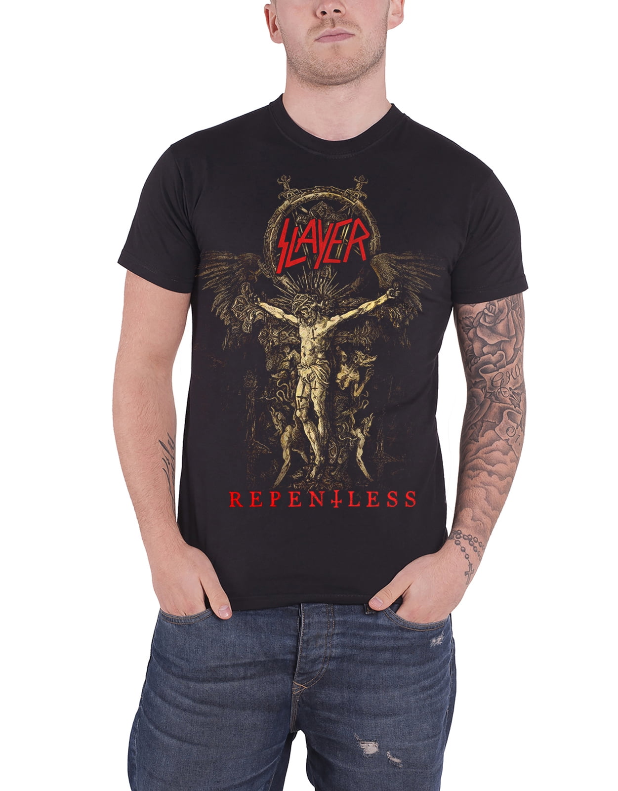 Slayer Repentless Cruciform T Shirt - Walmart.com