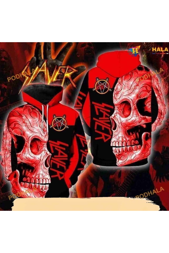 Slayer Rock Band Music X Skull Ii 3D Funny Christmas Hoodie