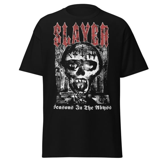 Slayer Seasons in the Abyss Jumbo Print Unisex T-Shirt - Black - Small