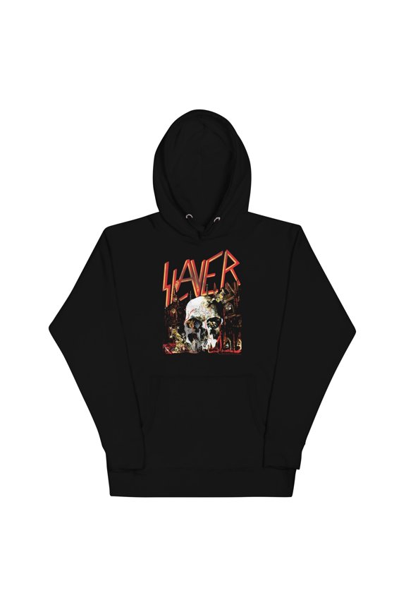 Slayer - South Skull Unisex Hoodie - Black - Medium
