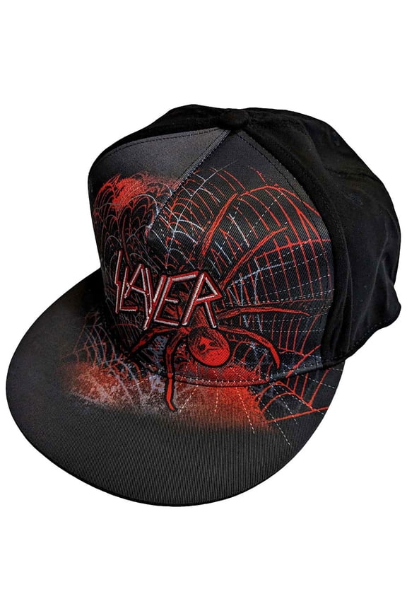 Slayer Spiderweb All Over Baseball Hat Black