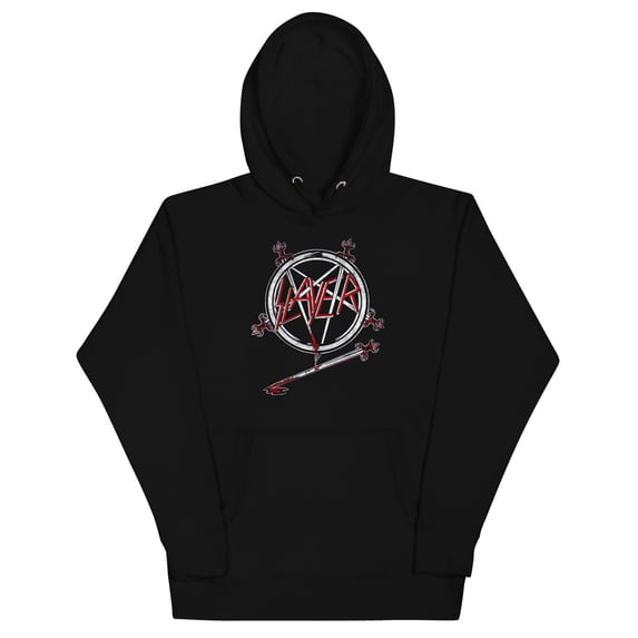 Slayer - Sword Logo Unisex Hoodie - Black - Small