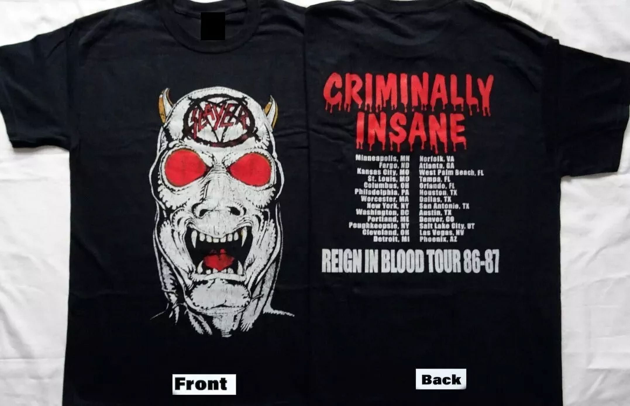 【送料0円】 Slayer-T-Shirt-80-S-Concert- ミュージシャン