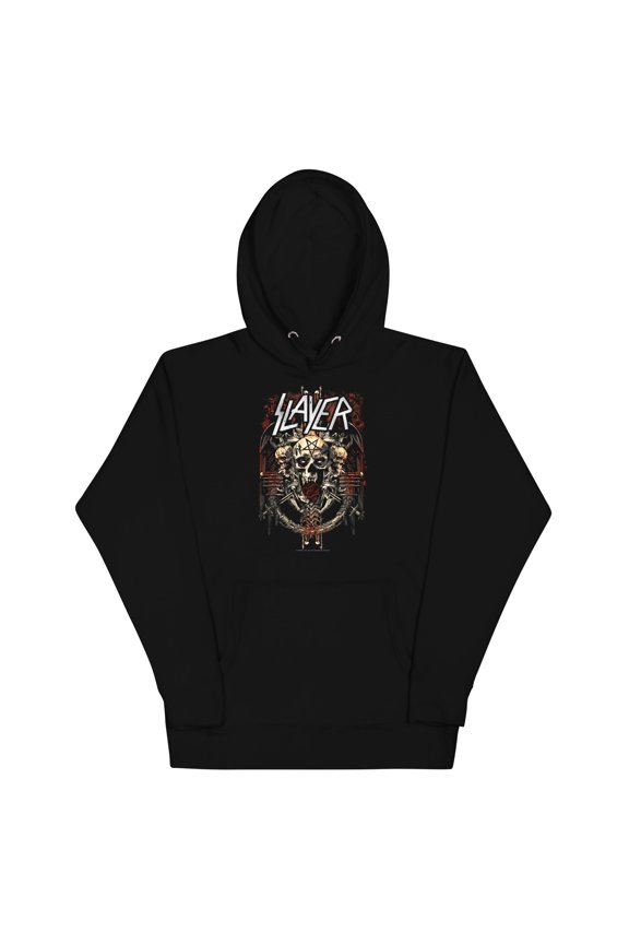 Slayer - Triple Skull Unisex Hoodie - Black - 4XL