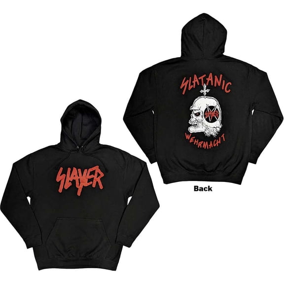 Slayer Unisex Pullover Hoodie: Slatanic (Back Print) (Medium)