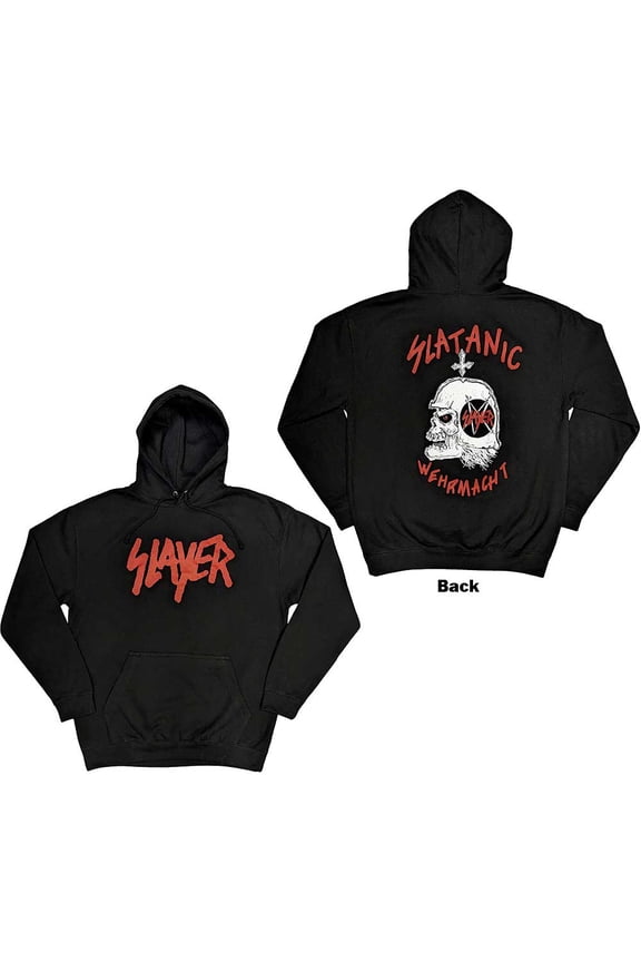 Slayer Unisex Pullover Hoodie: Slatanic (Back Print) (Medium)