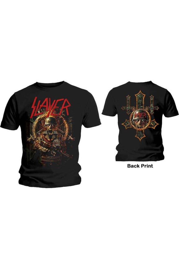 Slayer Unisex T-Shirt Hard Cover Comic Book (Back Print) (Large)