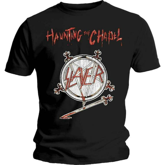 Slayer Unisex T-Shirt Haunting the Chapel (Small)