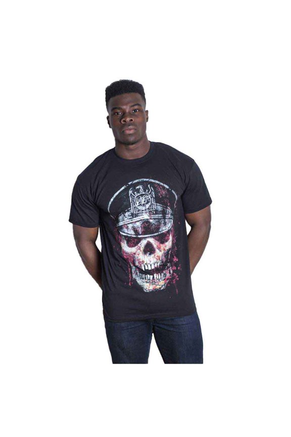 Slayer Unisex T-Shirt Skull Hat (Large)
