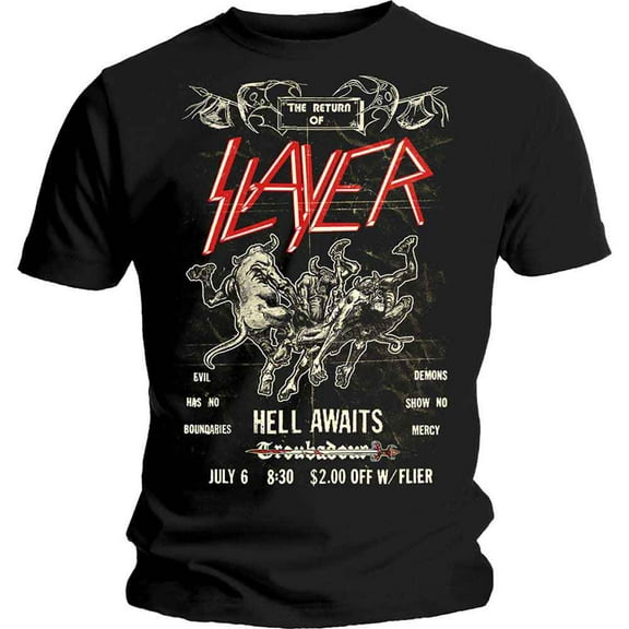 Slayer Unisex T-Shirt Vintage Flyer (X-Large)
