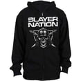 thumbnail image 1 of Slayer Unisex Zipped Hoodie Sweatshirt Slayer Nation (Small), 1 of 3