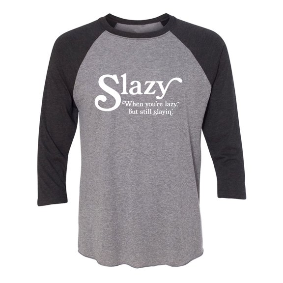 Slazy Unisex 3/4 Sleeve Baseball Raglan Tee