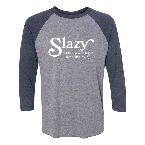 Slazy Unisex 3/4 Sleeve Baseball Raglan Tee
