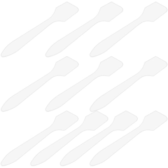 Slccxzc 10 Pcs Reuseable Mask Sticks Cosmetic Spatulas Plastic Beauty Face Cream Scraper for Mixing and Sampling Make Up Tools