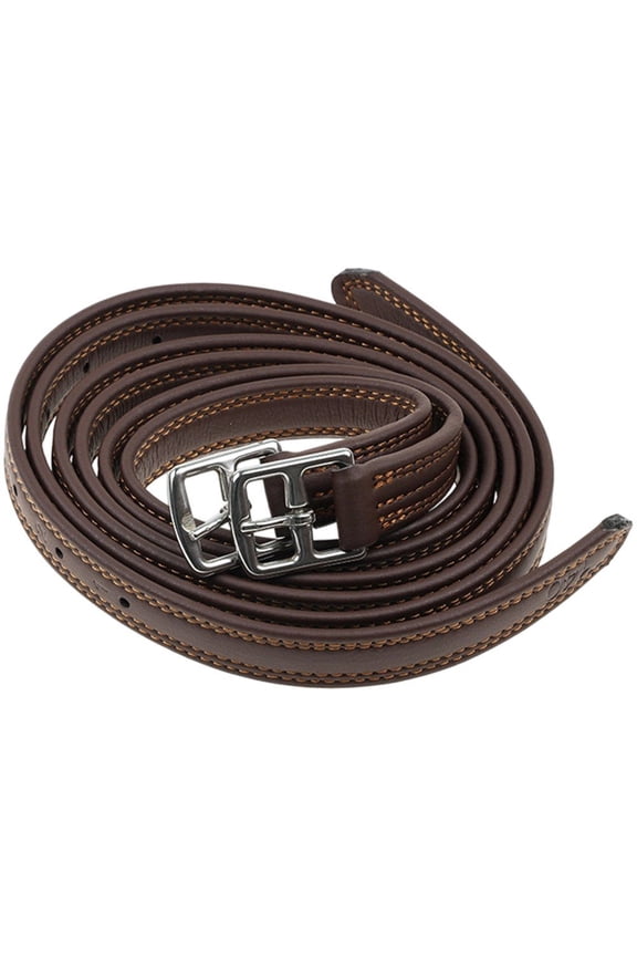 2 Pack English Saddle Stirrup Leathers with Stainless Steel Buckle
