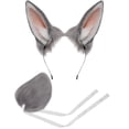 thumbnail image 1 of Slccxzc 2 Piece Plush Bunny Rabbit Ears Headband and Tail Set for Halloween Party, 1 of 7