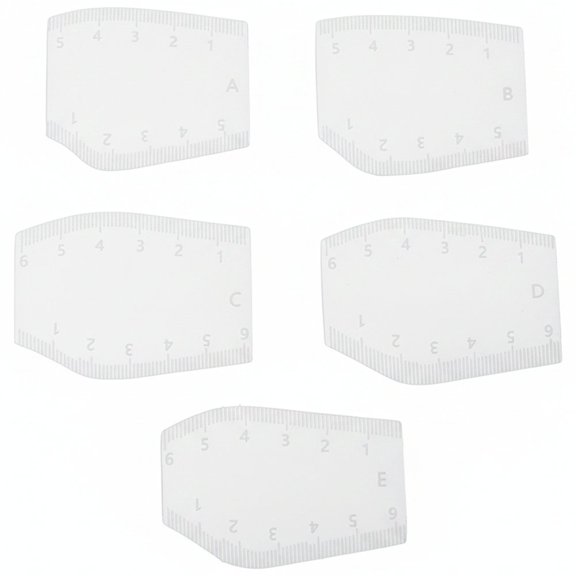 Slccxzc 5 Pack Reusable Eyebrow Shaping Stencil Set, Eyebrow Mapping Tool for Makeup Beginners