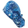 thumbnail image 1 of Slccxzc Adjustable Working Cap with Button, Cotton Working Hat with Ponytail Pocket Elastic Tie Back Hat Scrub Caps Dental Nursing Hat for Women, 1 of 7