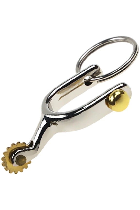 Alloy Horse Spurs Keychain Equestrian Theme Keyring Bag Charm Accessory