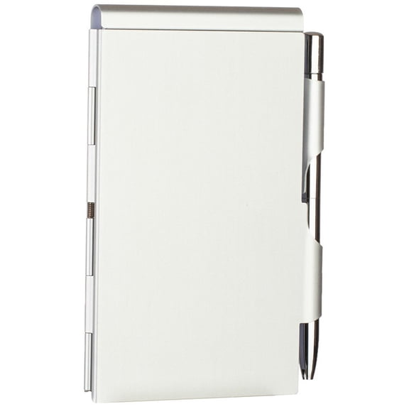 Slccxzc Aluminum Metal Pocket Notebook with Pen Mini Notepad Holder Set Office Travel
