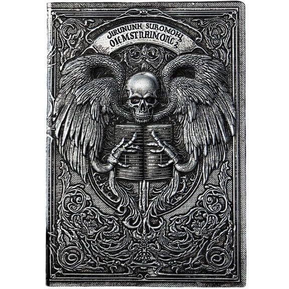 Slccxzc Angel of Death Sketchbook Gothic Style Notebook 3D Relief Cover Diary for Men Women