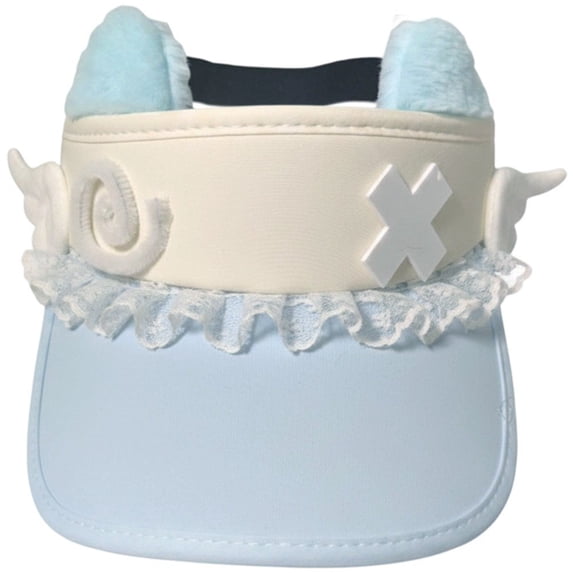 Slccxzc Blue Sweet Baseball Cap Kawaii Cat Ear Hats Lolita Style Fashion Caps Summer Sun Hat