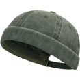 thumbnail image 1 of Slccxzc Brimless Hat Docker Cap No Brim Hats Skull Caps Rolled Cuff Beanie for Men Hip Hop, 1 of 7