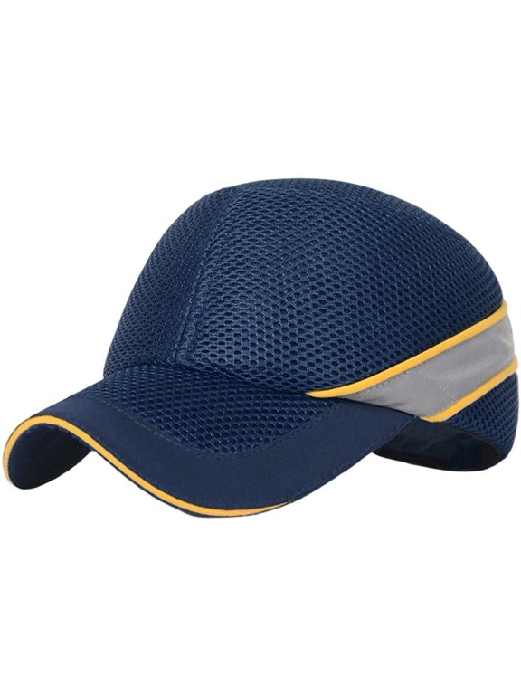Bump Cap Hard Hat Baseball Cap Breathable Head Protection Work Reflective Caps for Maintenance Workers Welders