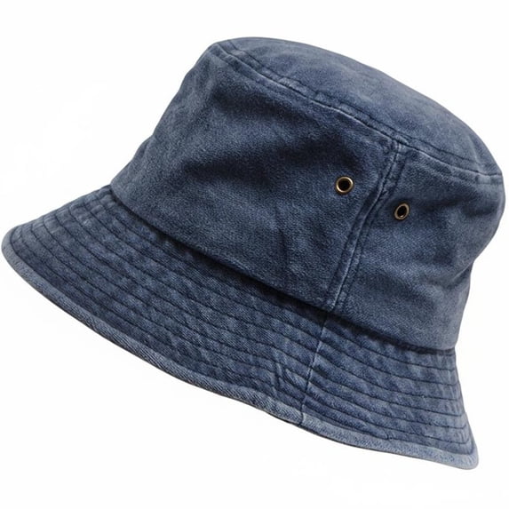 Slccxzc Distressed Cotton Fisherman Hat, Packable Summer UV Sun Protection Cap