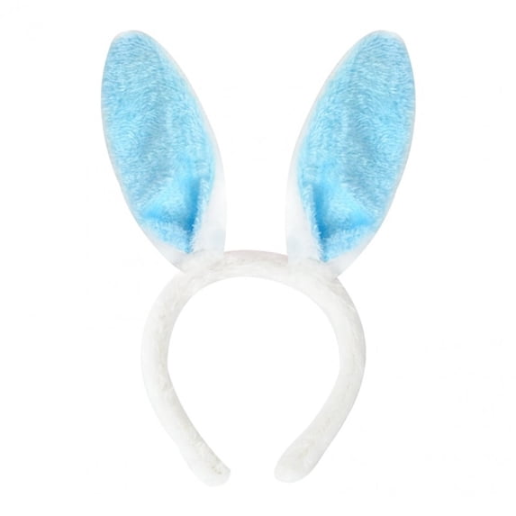 Slccxzc Easter Cute Rabbit Hairband Rabbit Ear Shape Headband Adult Bunny Ear Deaign Hair Accessories Blue