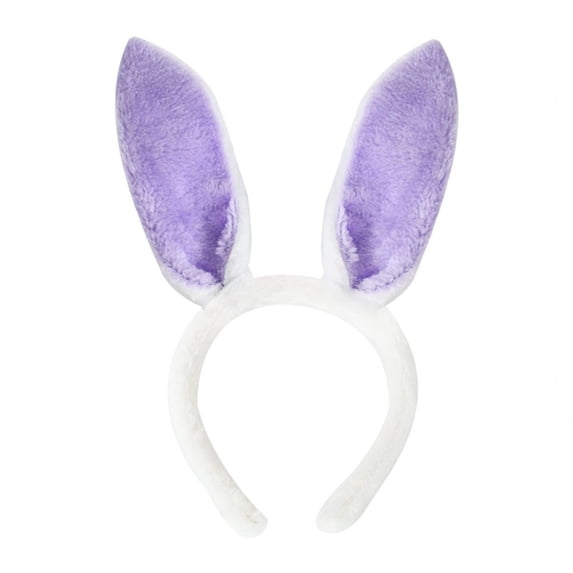 Slccxzc Easter Cute Rabbit Hairband Rabbit Ear Shape Headband Adult Bunny Ear Deaign Hair Accessories Purple