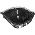 thumbnail image 1 of Slccxzc Fabric Tricorn Pirate Hat Lace Floral Decor Adult Headwear, 1 of 7