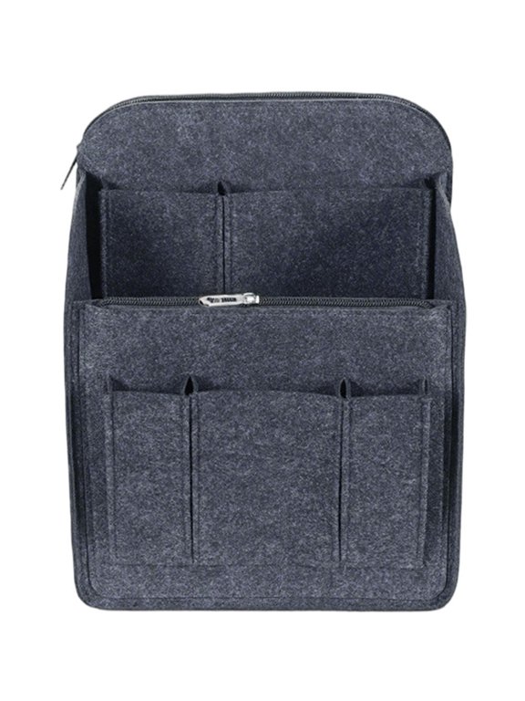 Felt Bag Organizer Insert Multi-Pocket Backpack Inner Bag Felt Backpack Organizer Insert Bag, Large Capacity Travel Liner Bag