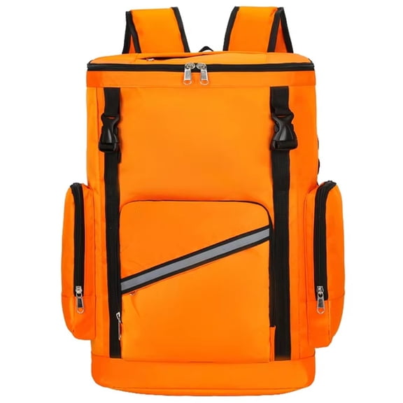 Slccxzc First Aid Backpack Empty Medical First Aid Bag, Tactical Medical Bag with Reflective, Large Capacity Backpack for Camping Hiking Outdoors