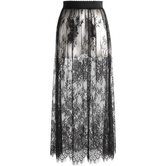 Slccxzc Floral Lace Half Slip Underskirt, Breathable Lining for Traditional Dresses