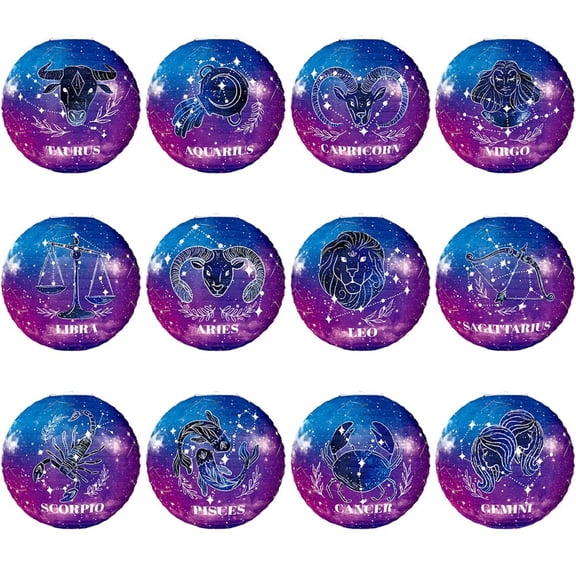 Slccxzc Galaxy Paper Lanterns Space Party Decor 12 Pcs Galaxy Themed Hanging Paper Lanterns Ceiling Decor for Decorations Party Birthday Room Classroom Decorations