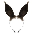 thumbnail image 1 of Slccxzc Horse Ears Shape Headband Plush Animal Hairband for Party Props, 1 of 7