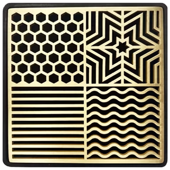 Slccxzc Ice Stamp Tray, Brass Ice Cube Printer, Ice Designer Tray, Ice Molds for Whiskey Cocktails, Ice Cube Stamp Bartender Accessories