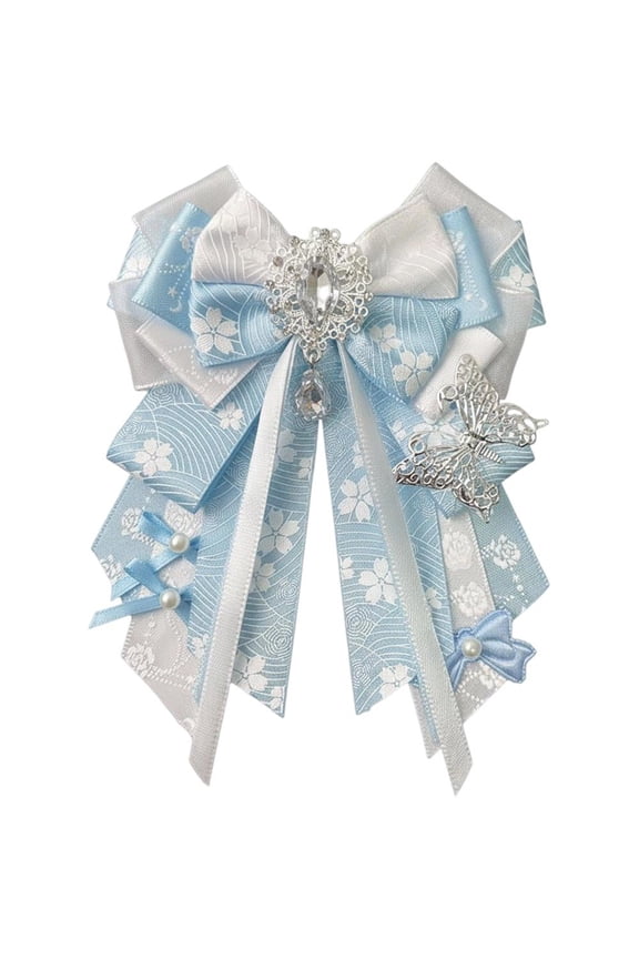 Itabag Bow Charm Brooch Double Layer Ribbon Bow Lolita Backpack Charm Kawaii Y2K Ita Bag Streamers for Lightstick Decor