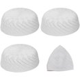 thumbnail image 1 of Slccxzc Knitted Mesh Skull Cap 4-Pack Lightweight Breathable Crochet Beanie Cap Men Women Daily Outdoor Headwear White, 1 of 7
