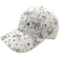 thumbnail image 1 of Slccxzc Lace Rhinestone Baseball Cap Bow-knot Butterfly Adjustable Sun Protection Hat Casual Outdoor Sports Visor for Women, 1 of 7