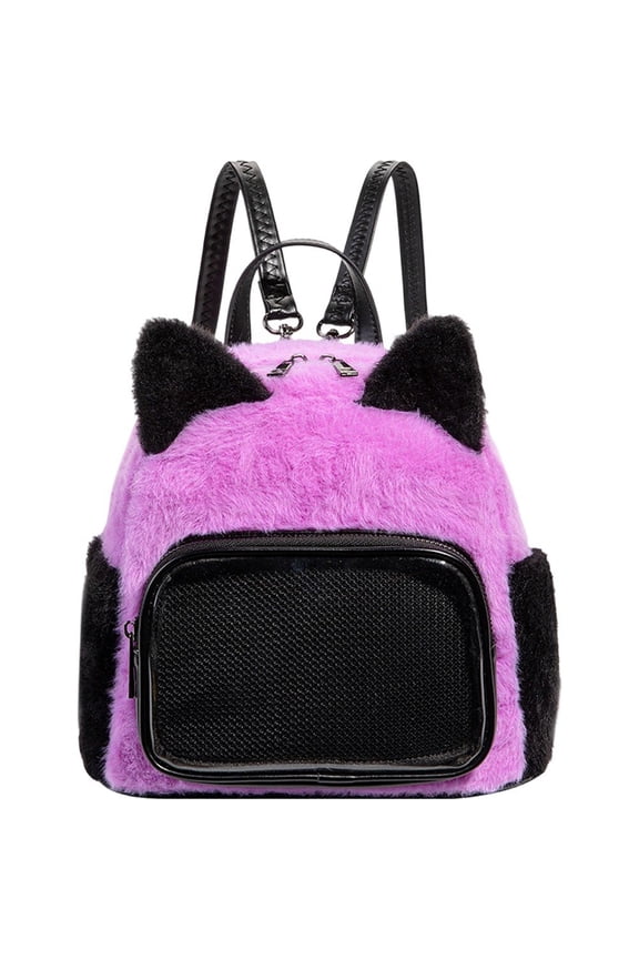 Large Capacity Plush Ita Backpack, Japanese Style Pin Display Bag for Daily Use