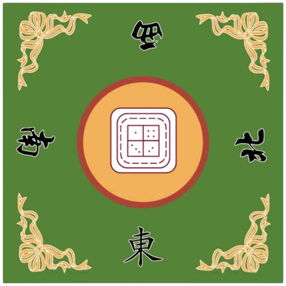 Slccxzc Mahjong Mat, Anti Slip and Noise Reduction Mahjong Table Cover Portable Game Mat for Mahjong, Poker, Card, Board & Tile Games