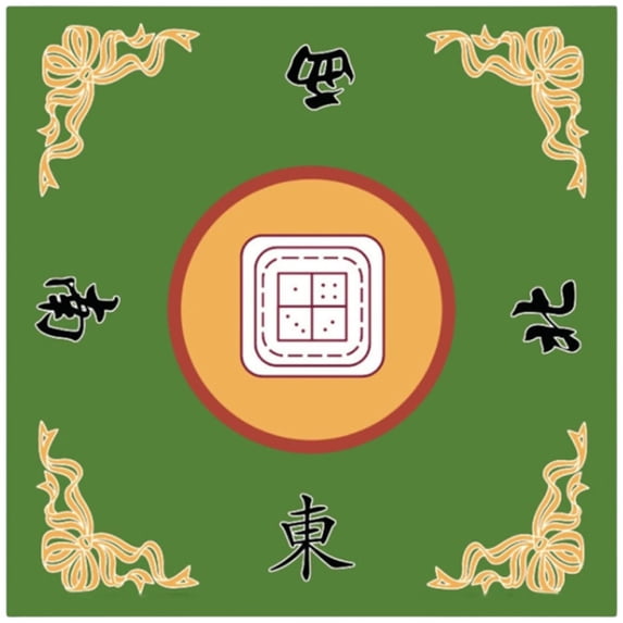 Slccxzc Mahjong Mat, Anti Slip and Noise Reduction Mahjong Table Cover Portable Game Mat for Mahjong, Poker, Card, Board & Tile Games