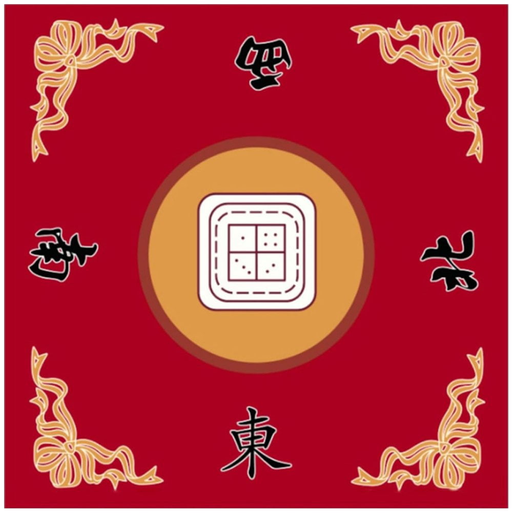 Slccxzc Mahjong Mat, Anti Slip and Noise Reduction Mahjong Table Cover Portable Game Mat for Mahjong, Poker, Card, Board & Tile Games