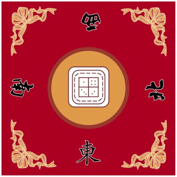 Slccxzc Mahjong Mat, Anti Slip and Noise Reduction Mahjong Table Cover Portable Game Mat for Mahjong, Poker, Card, Board & Tile Games