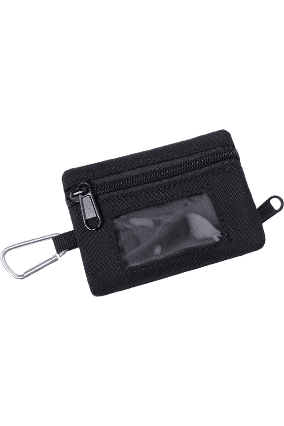 Men's Slim Tactical Pocket Wallet, Hook & Loop Closure Purse for Money Credit Cards Keys