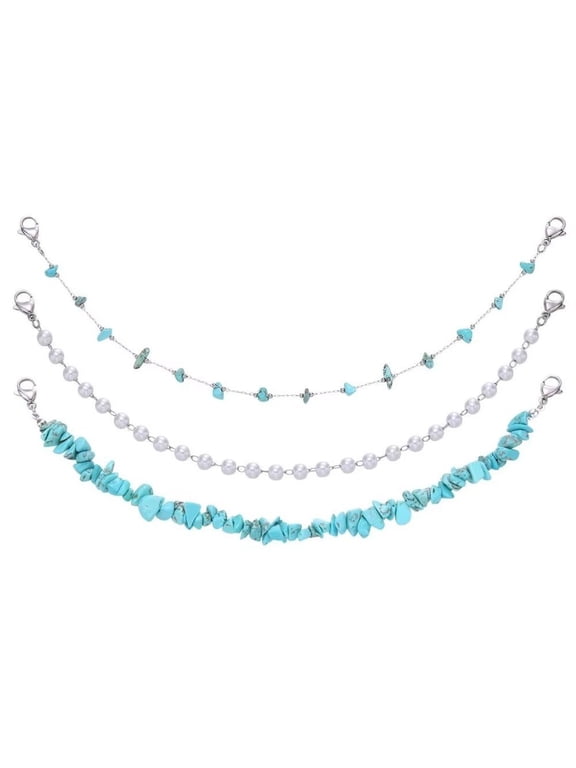 Metal Hat Chains Set, 3 Pcs Detachable Baseball Cap Brim Chain Accessories