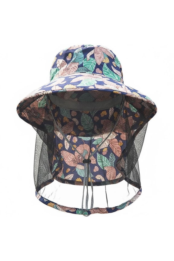 Midge Head Net Hat Mesh Face Mask Mosquito Insect Proof Sun Shading Wide Brim Bucket Hat