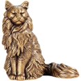 thumbnail image 1 of Slccxzc Mini Brass Cat Figurine Retro Kitten Statue Collectible Desktop Home Decor, 1 of 7